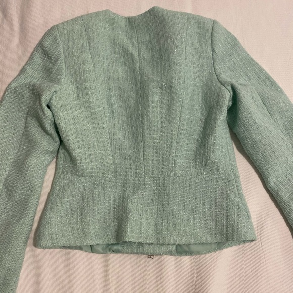 Blazer Jacket Light Aqua Blue - Size 2 - Picture 3 of 5